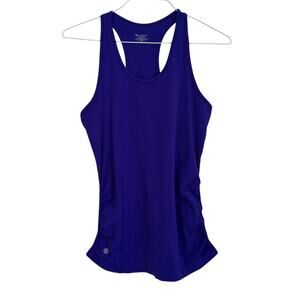 Athleta Cobalt Blue Tank Top Ruched Sides Women’s Medium